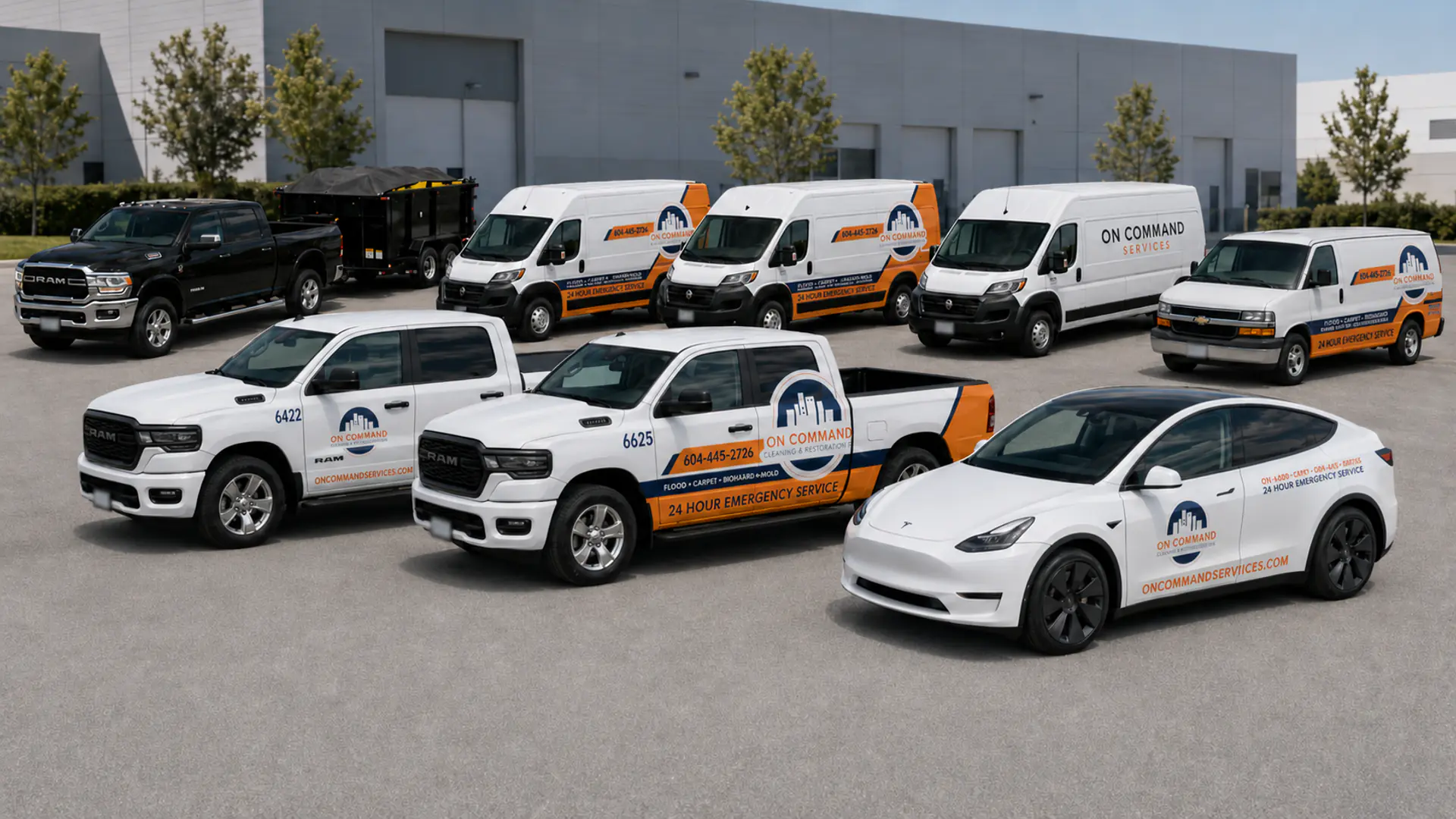 On Command restoration fleet serving Metro Vancouver