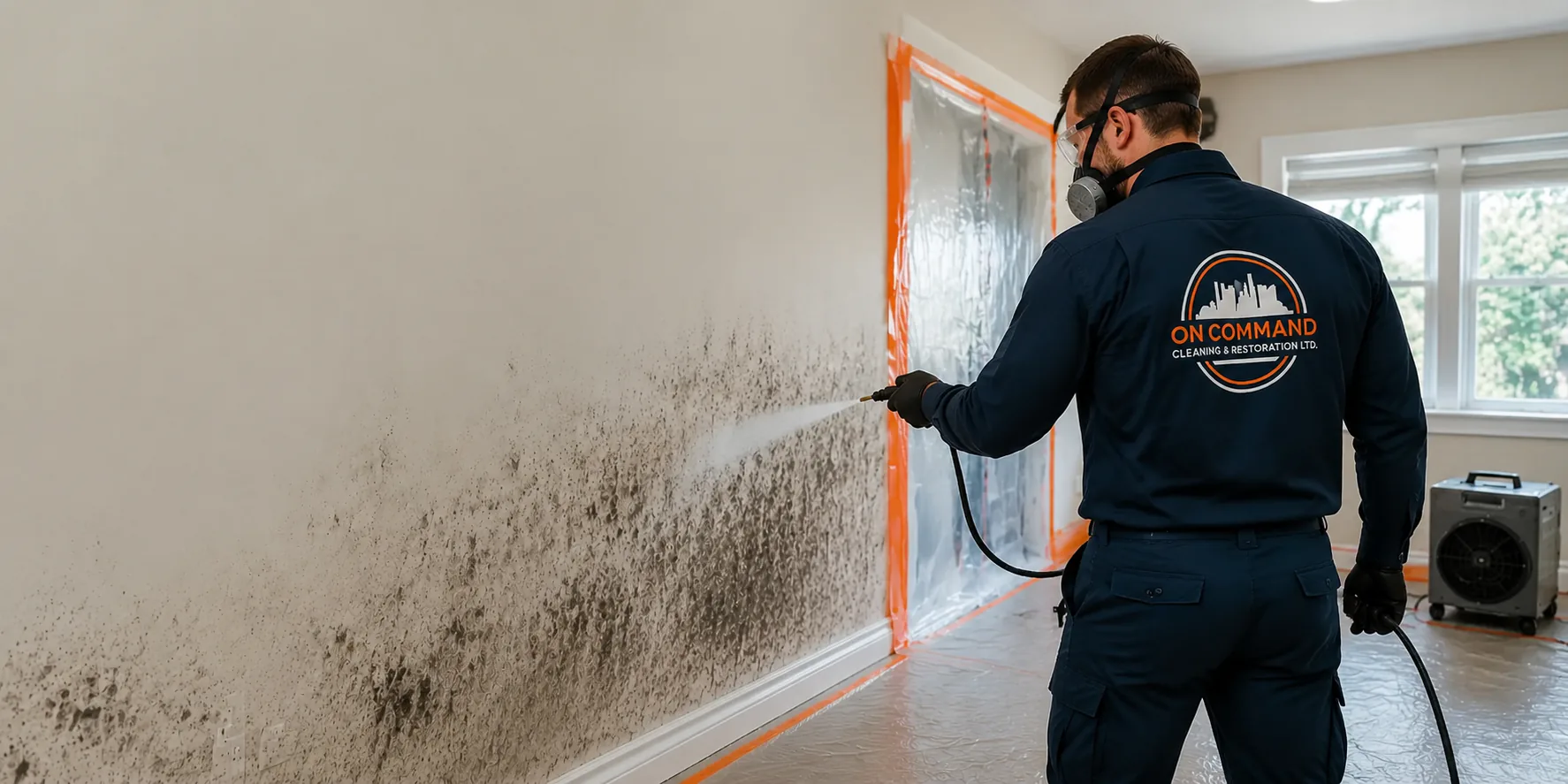 On Command crew providing professional mold remediation across Metro Vancouver
